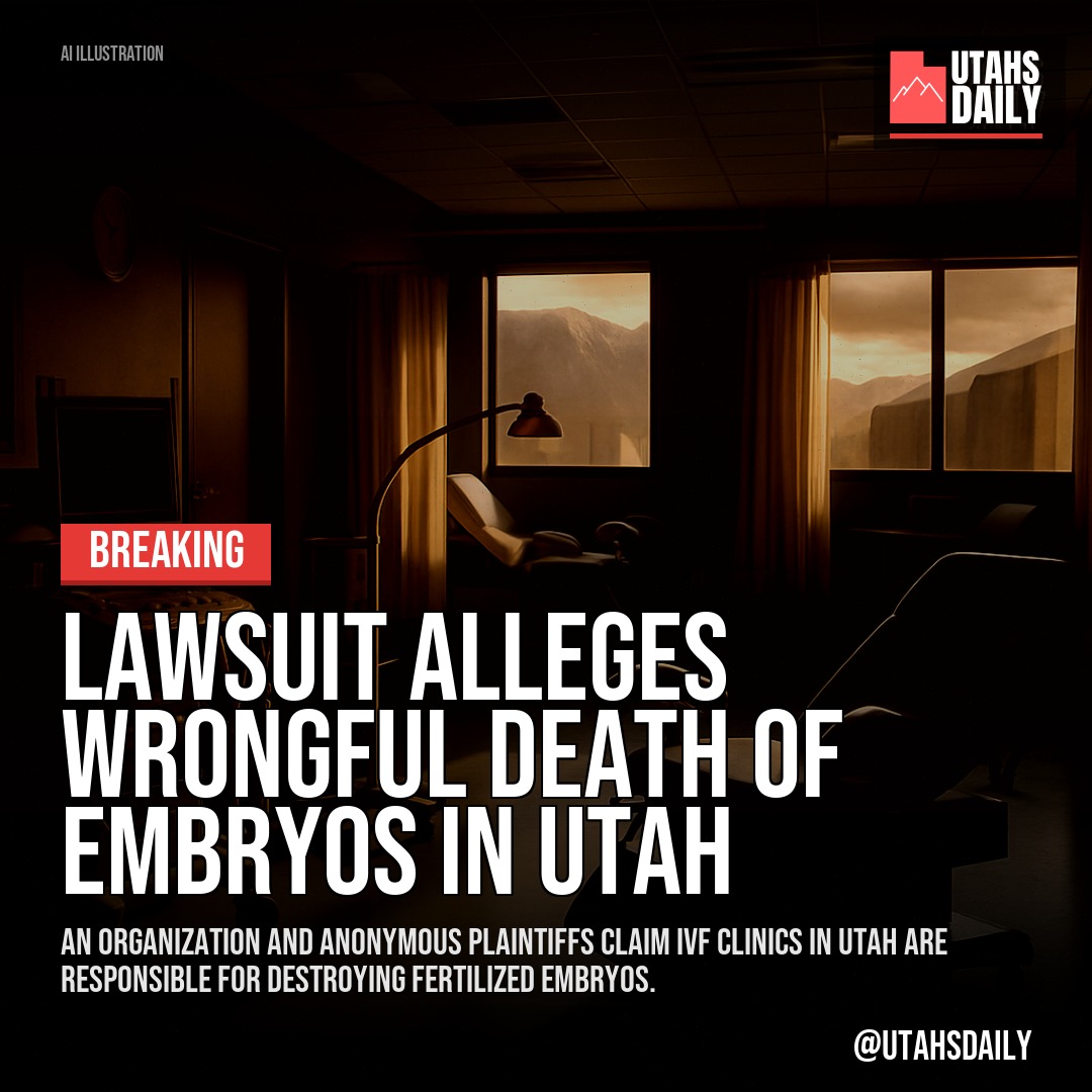 Lawsuit filed against Utah fertility and IVF clinics, claiming wrongful death of discarded embryos
