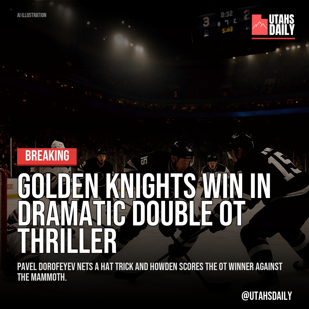 Dorofeyev's hat trick, Howden's 2OT winner powers Vegas to 5-4 win